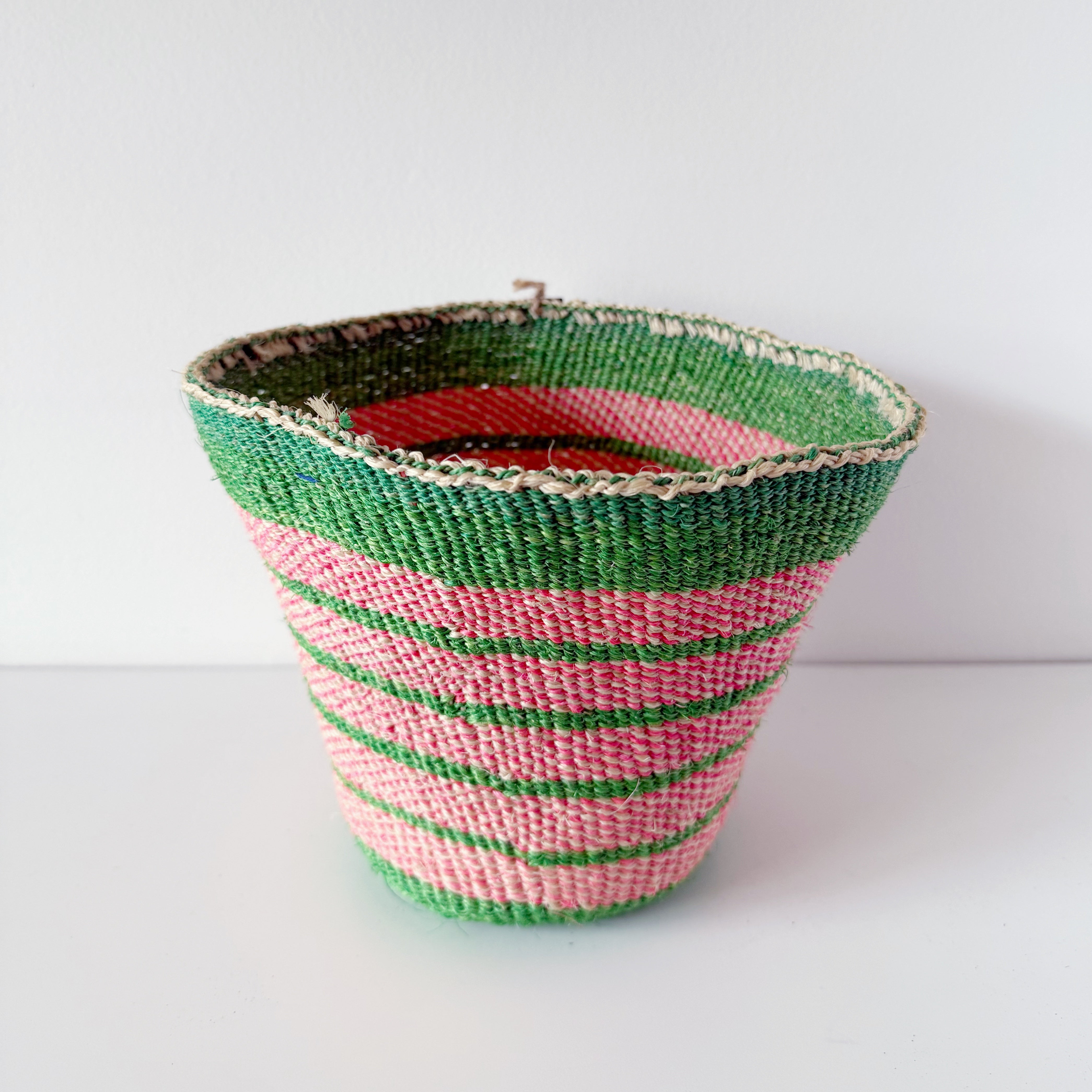 African fine weave basket #22