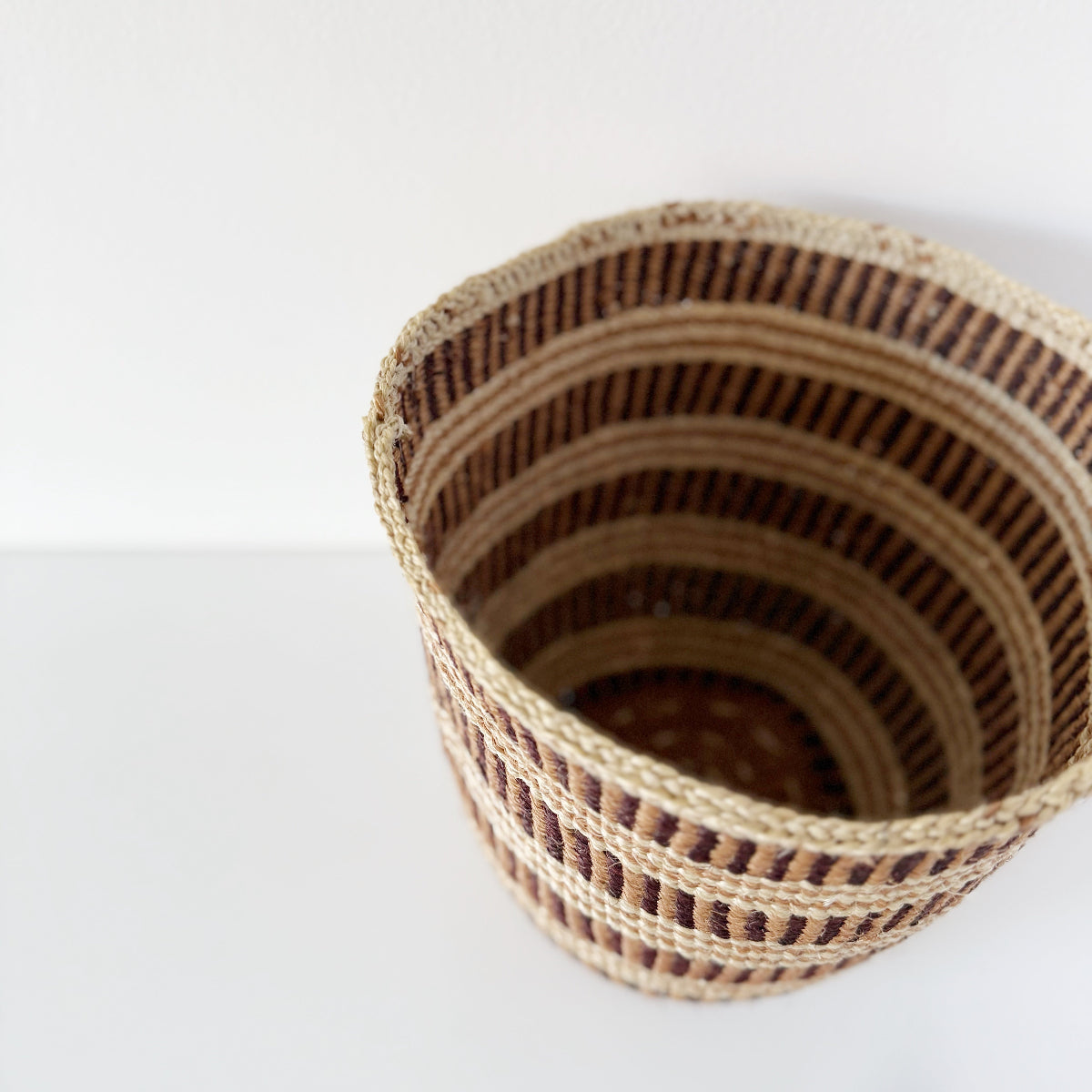 mondocherry - African fine weave basket - top