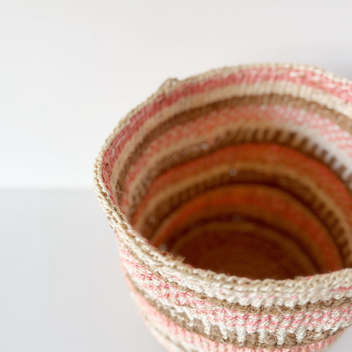 mondocherry - African fine weave basket - top