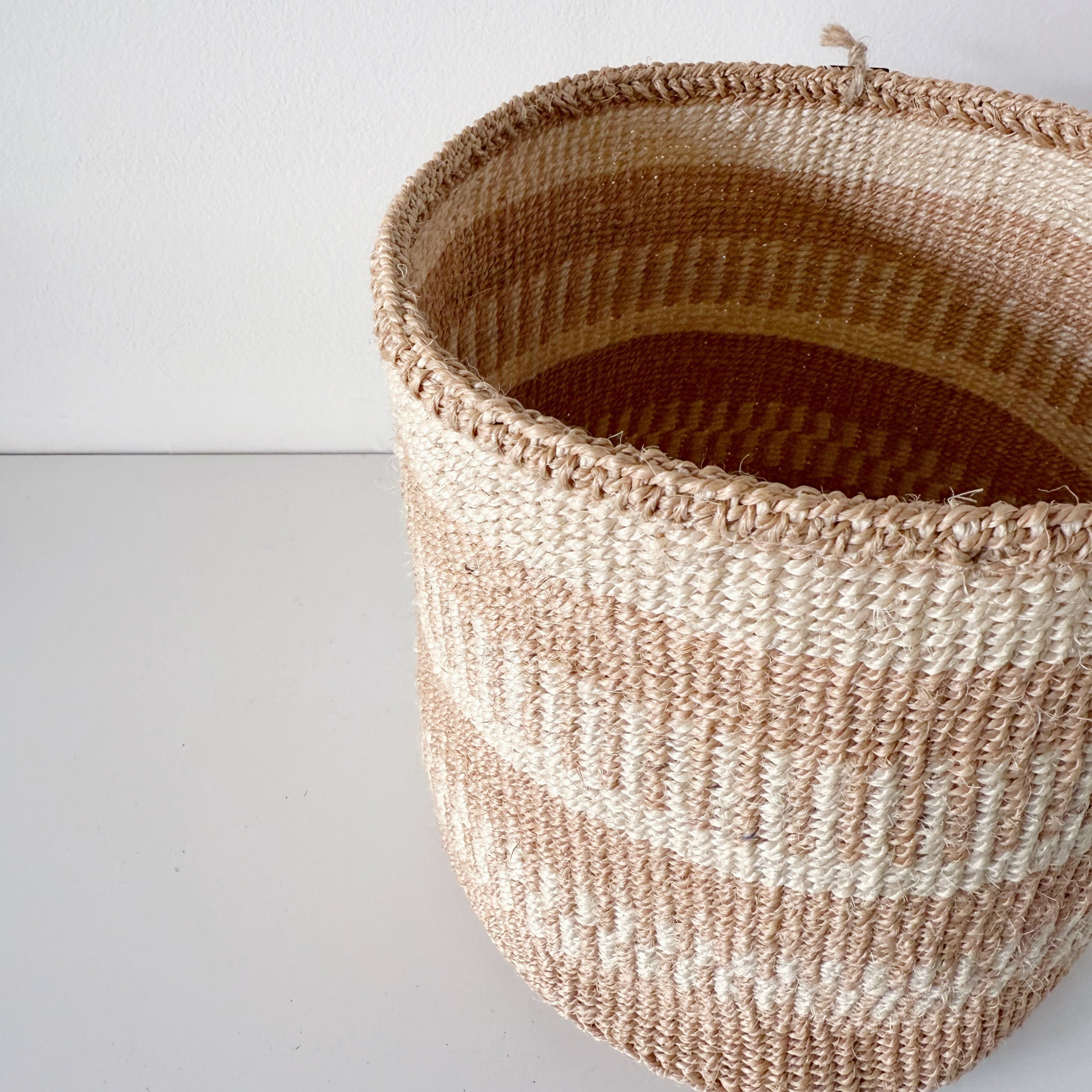 African fine weave basket #24