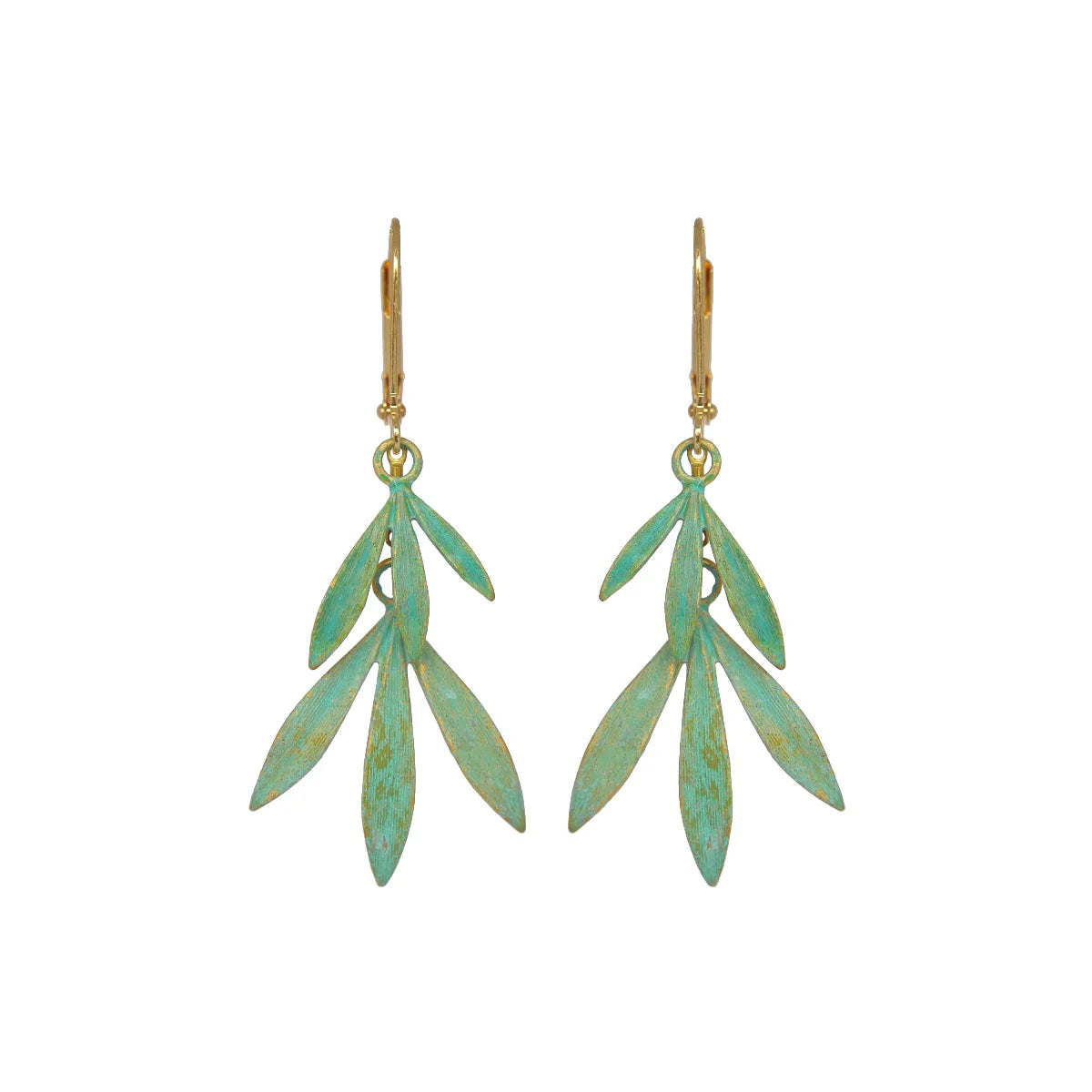 We Dream in Colour jewellery | bamboo earrings | verdigris