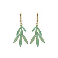 We Dream in Colour jewellery | bamboo earrings | verdigris