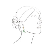 We Dream in Colour jewellery | bamboo earrings | verdigris -wear