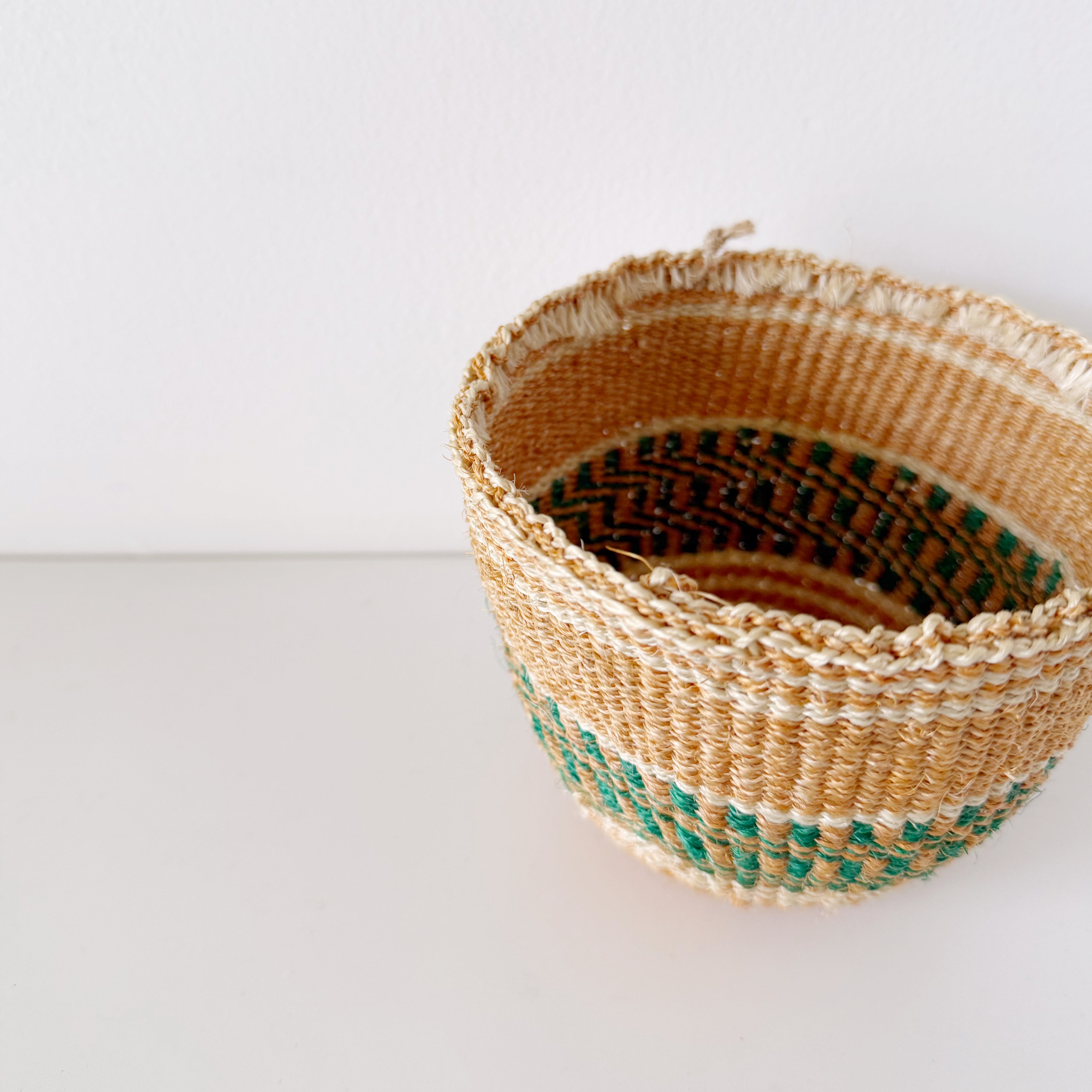 African fine weave basket #28