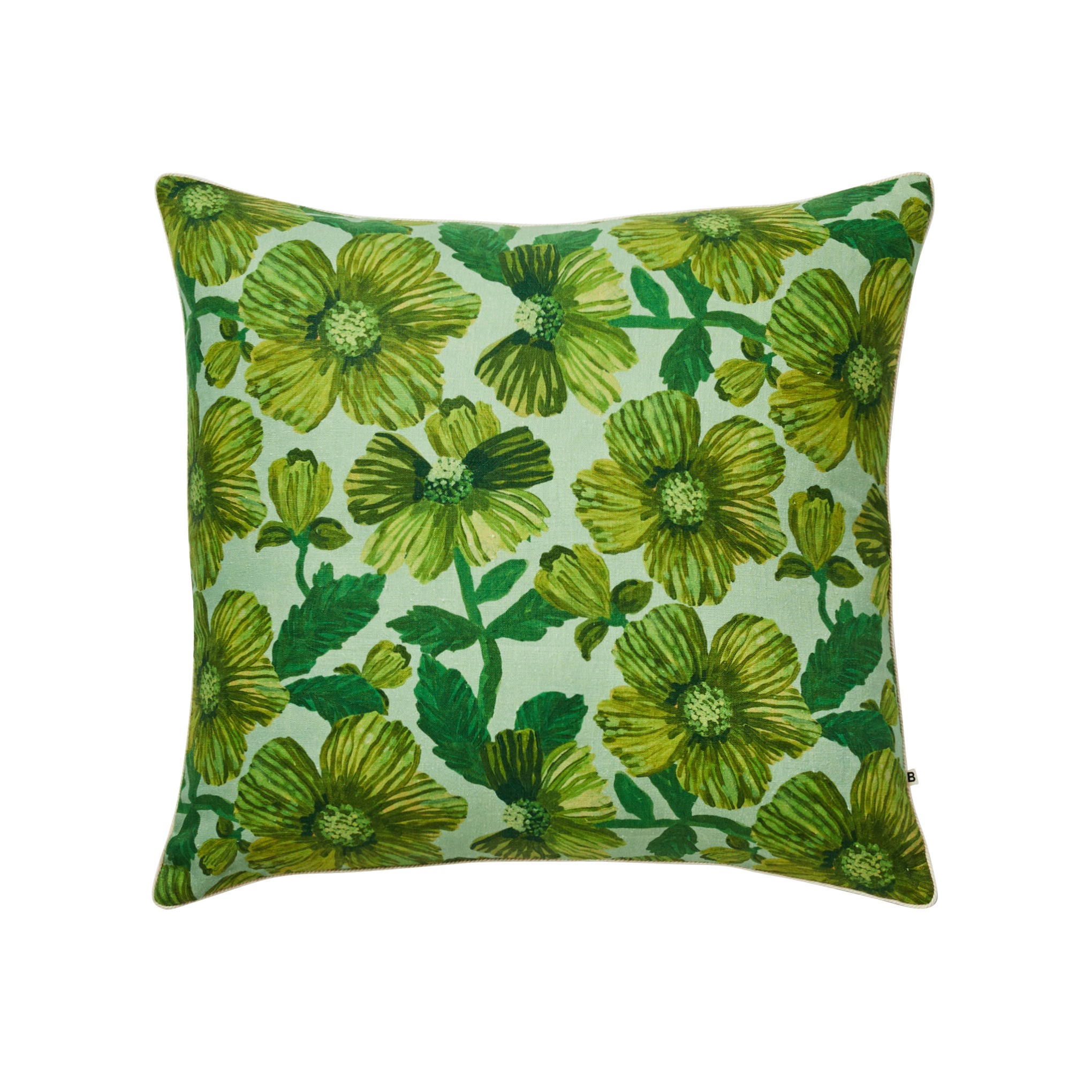 Bonnie and Neil | woodland cushion | sage