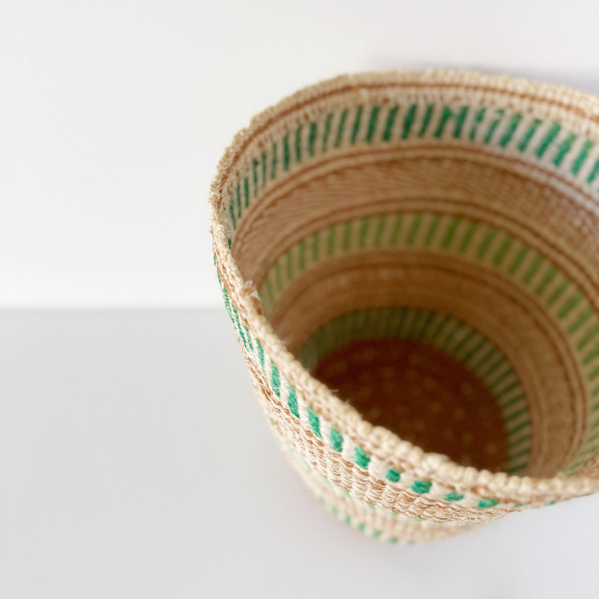 mondocherry - African fine weave basket - top