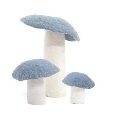 Muskhane | felt mushroom | large | mineral blue