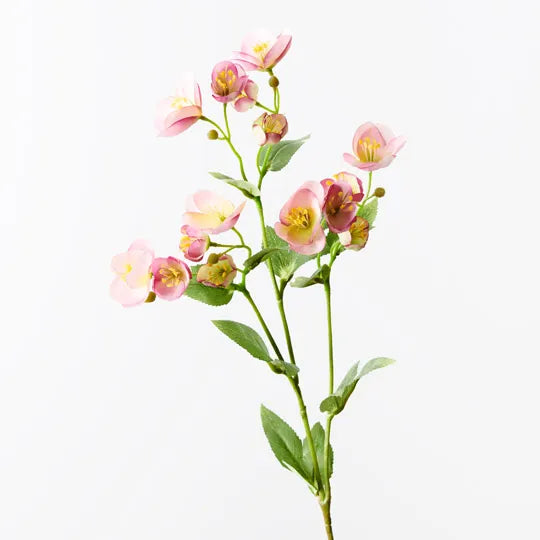 Floral Interiors | artificial hellebore spray | pink