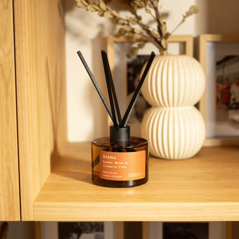 Etikette | eco reed diffuser | Kiama summer melon Illawarra plum - shelf