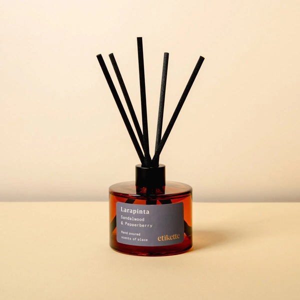 Etikette | eco reed diffuser | Larapinta Sandalwood Pepperberry