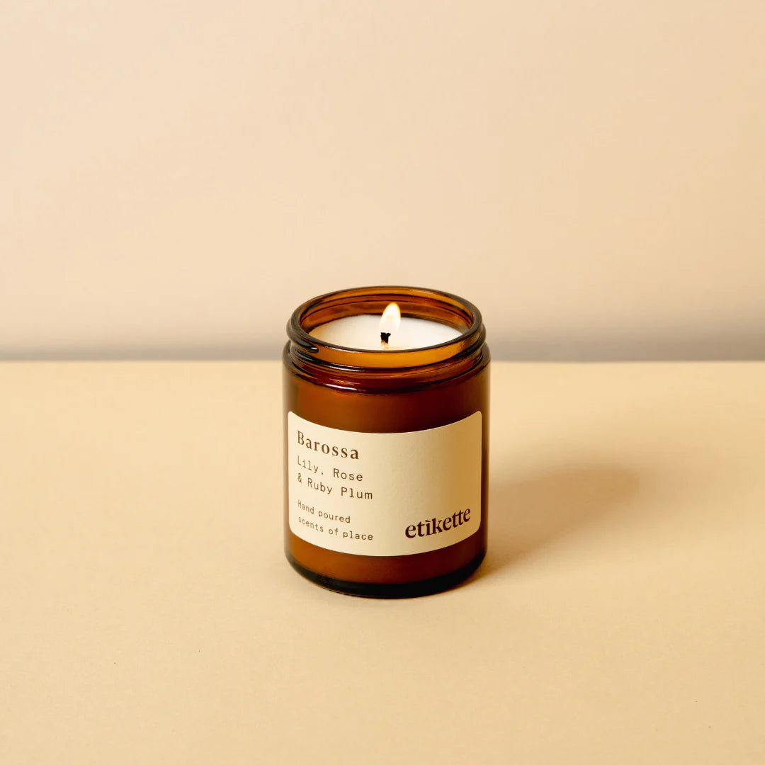 Etikette | soy candle | barossa lily rose ruby plum | 175ml