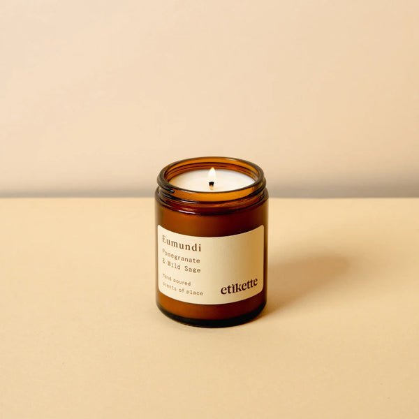 Etikette soy candle | pomegranate wild sage | 175ml