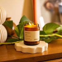 mondocherry - Etikette | soy candle | otways bush botanicals | 175ml - shelf