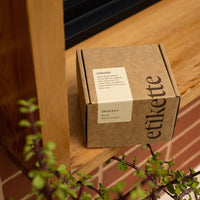 mondocherry - Etikette | soy candle | otways bush botanicals | 175ml - shelf