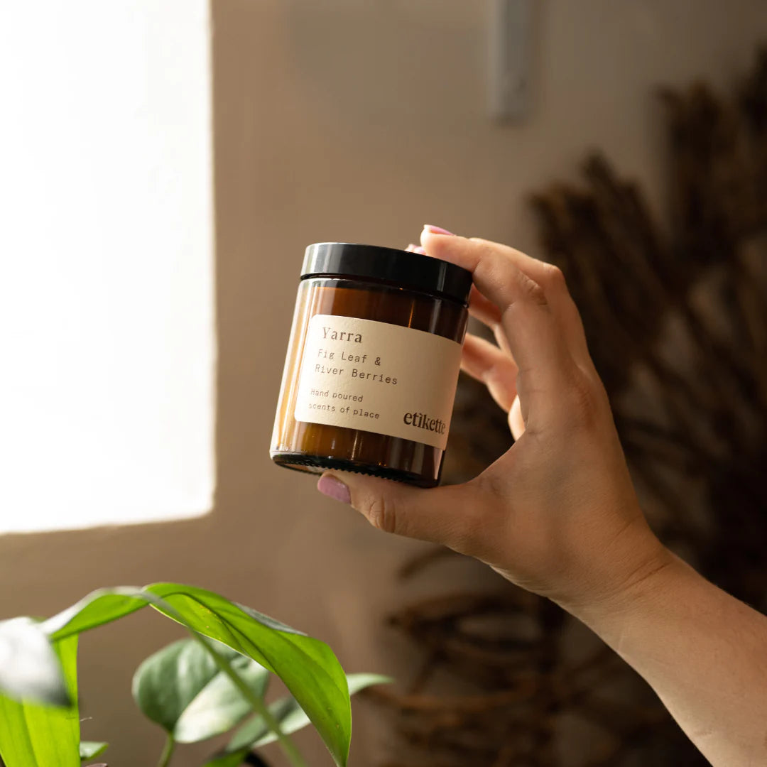 Etikette soy candle | Yarra fig leaf river berries | 175ml - hold