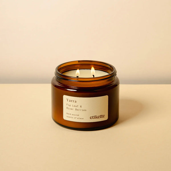 Etikette | soy candle | Yarra fig leaf river berries | 500ml