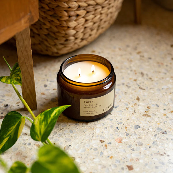 Etikette | soy candle | Yarra fig leaf river berries | 500ml - burn