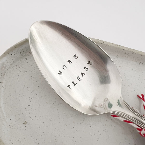 Fourchette and Cie | serving spoon | “more please"