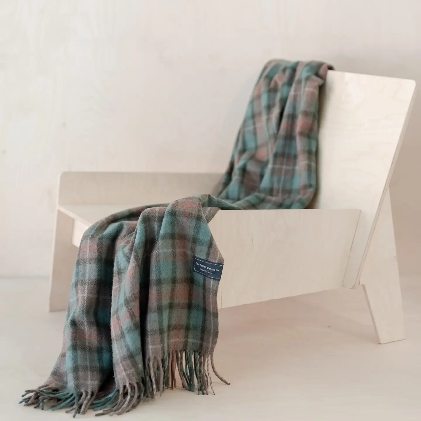 TBCo | recycled wool blanket / scarf | Fraser hunting weathered
