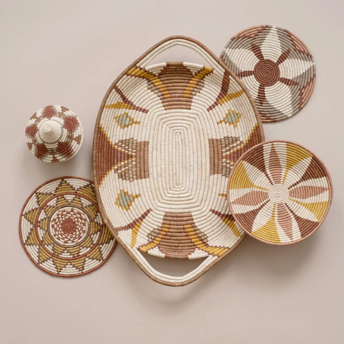 "Radiate” woven trivet | Elevate