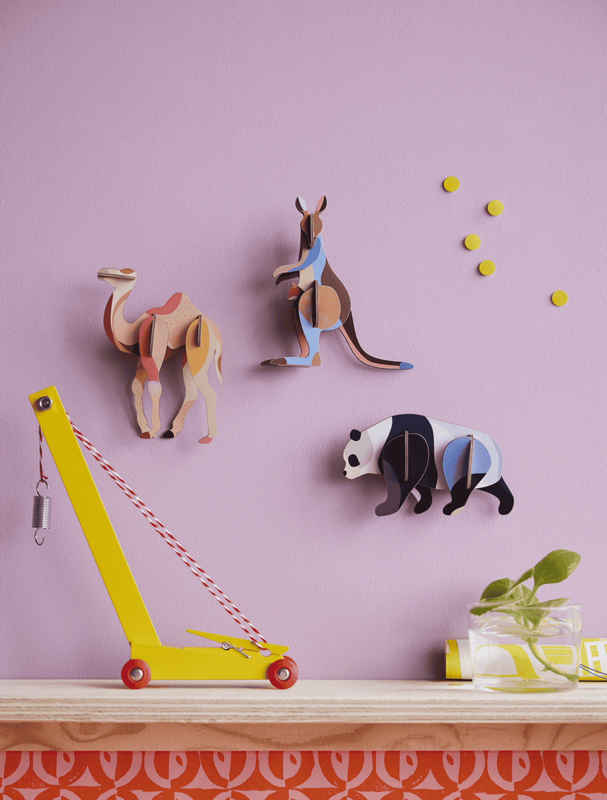 mondocherry - Studio Roof | kangaroo wall hanging - display