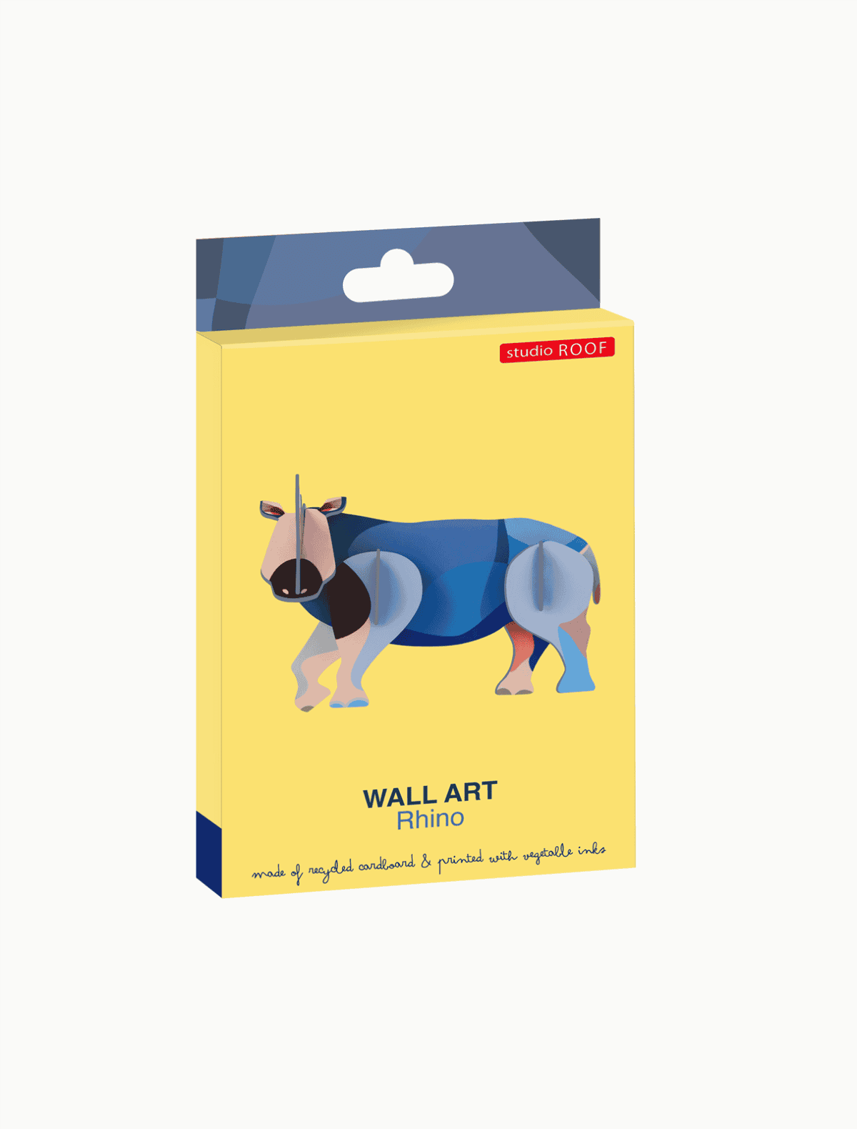 mondocherry - Studio Roof | rhino wall hanging - box