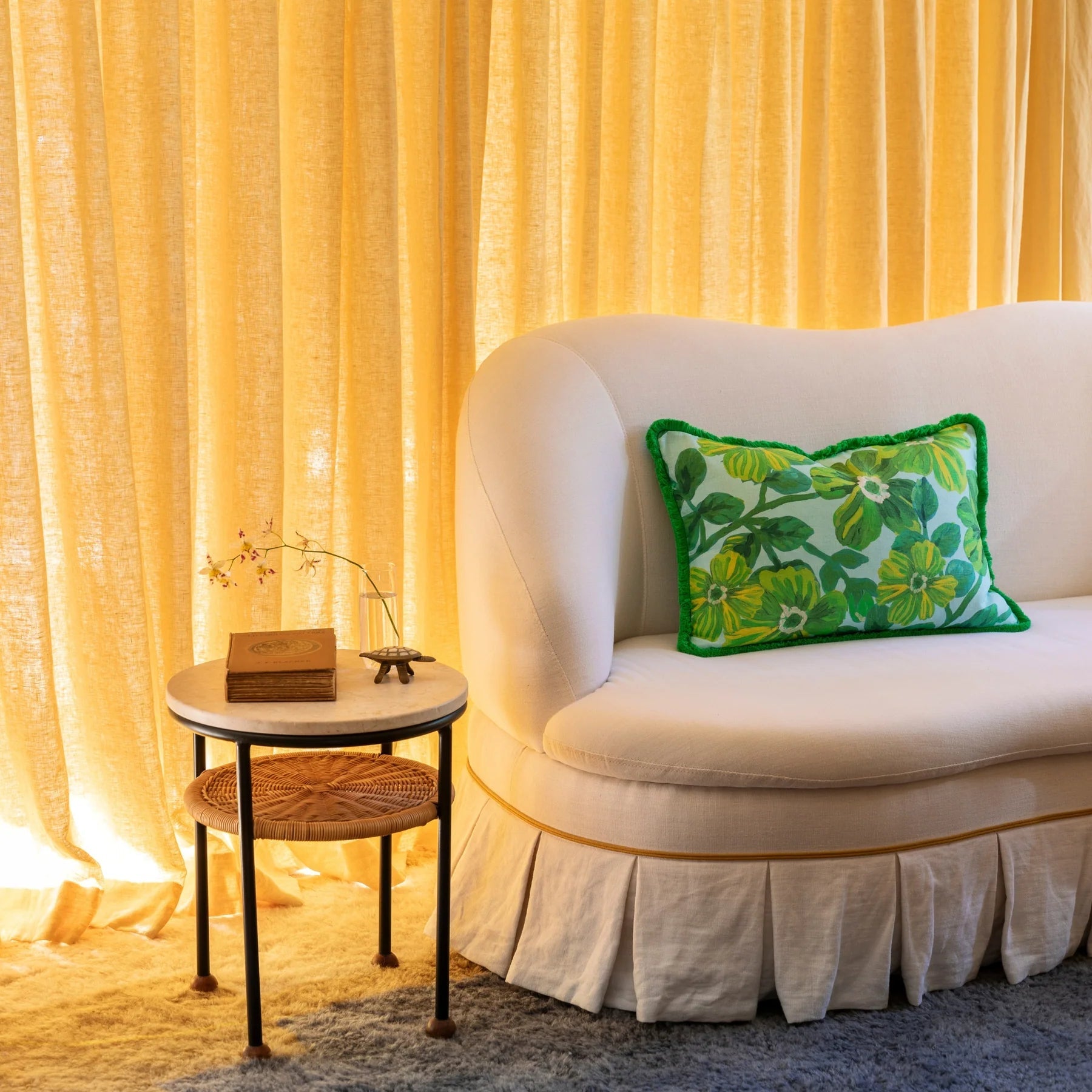 mondocherry - Bonnie and Neil | rosetta cushion | blue - sofa