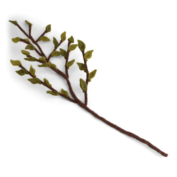 mondocherry Gry & Sif | felt branch green leaves
