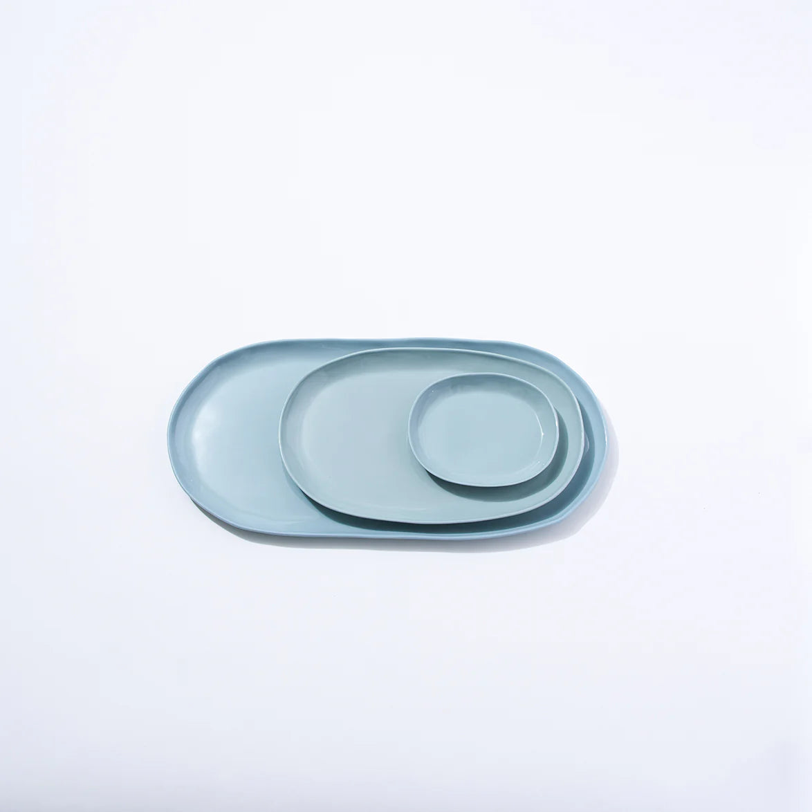Marmoset Found | cloud oval plate | light blue | large