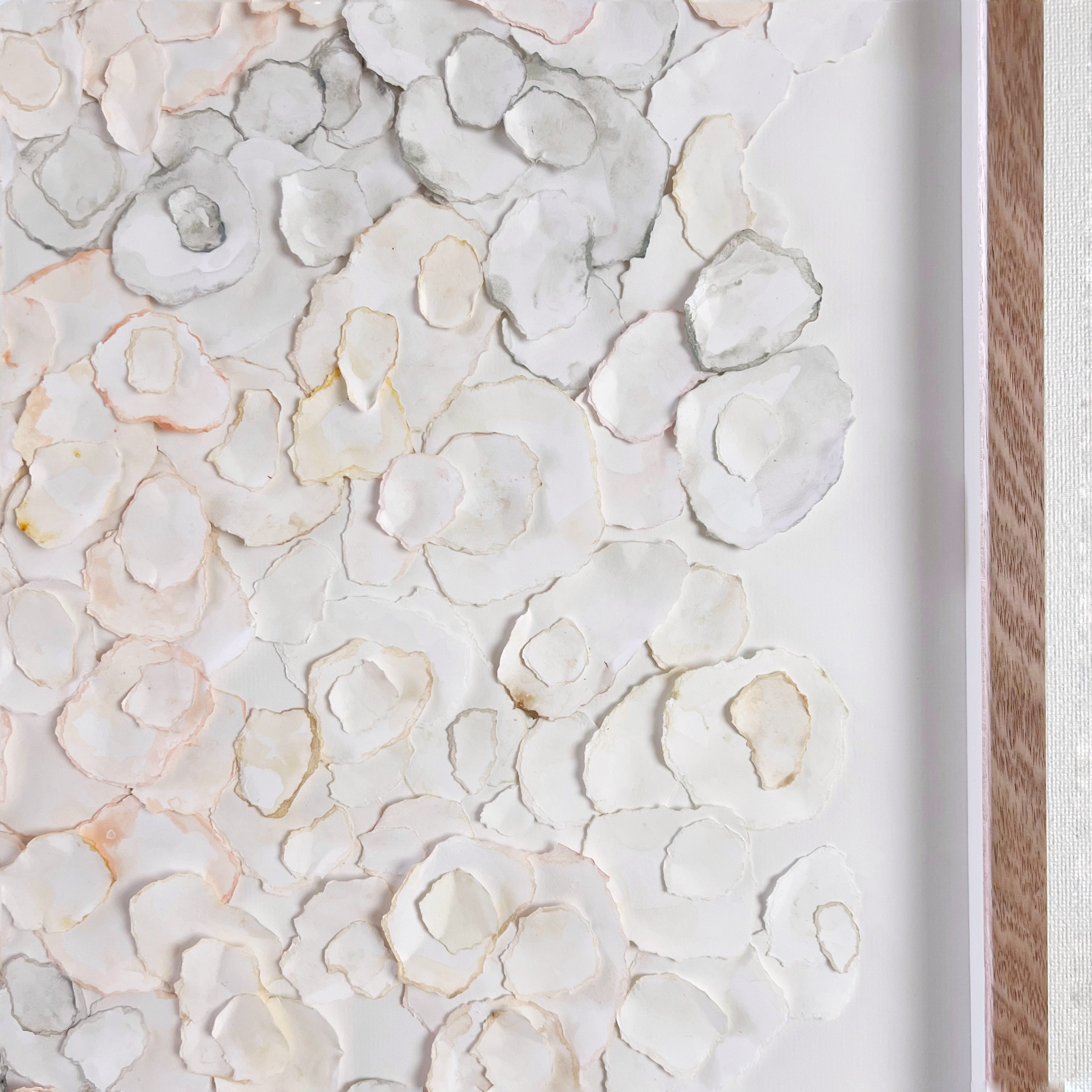 Mondocherry paper artwork wall decor “Shoalhaven” - close