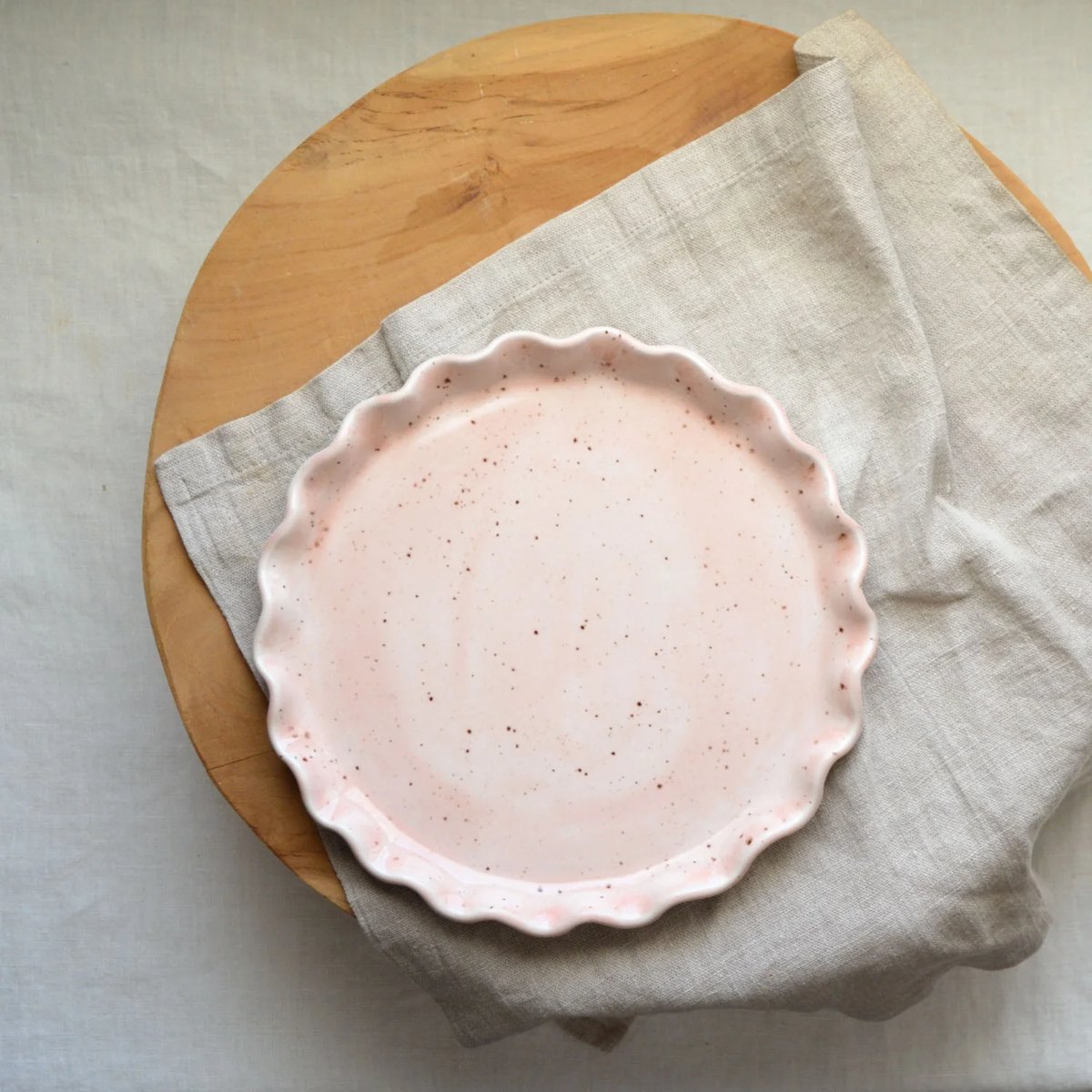 mondocherry - KW Ceramics | ruffle plate  | dusk - table