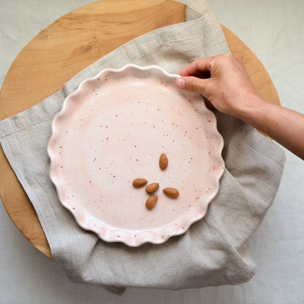 mondocherry - KW Ceramics | ruffle plate  | dusk - table