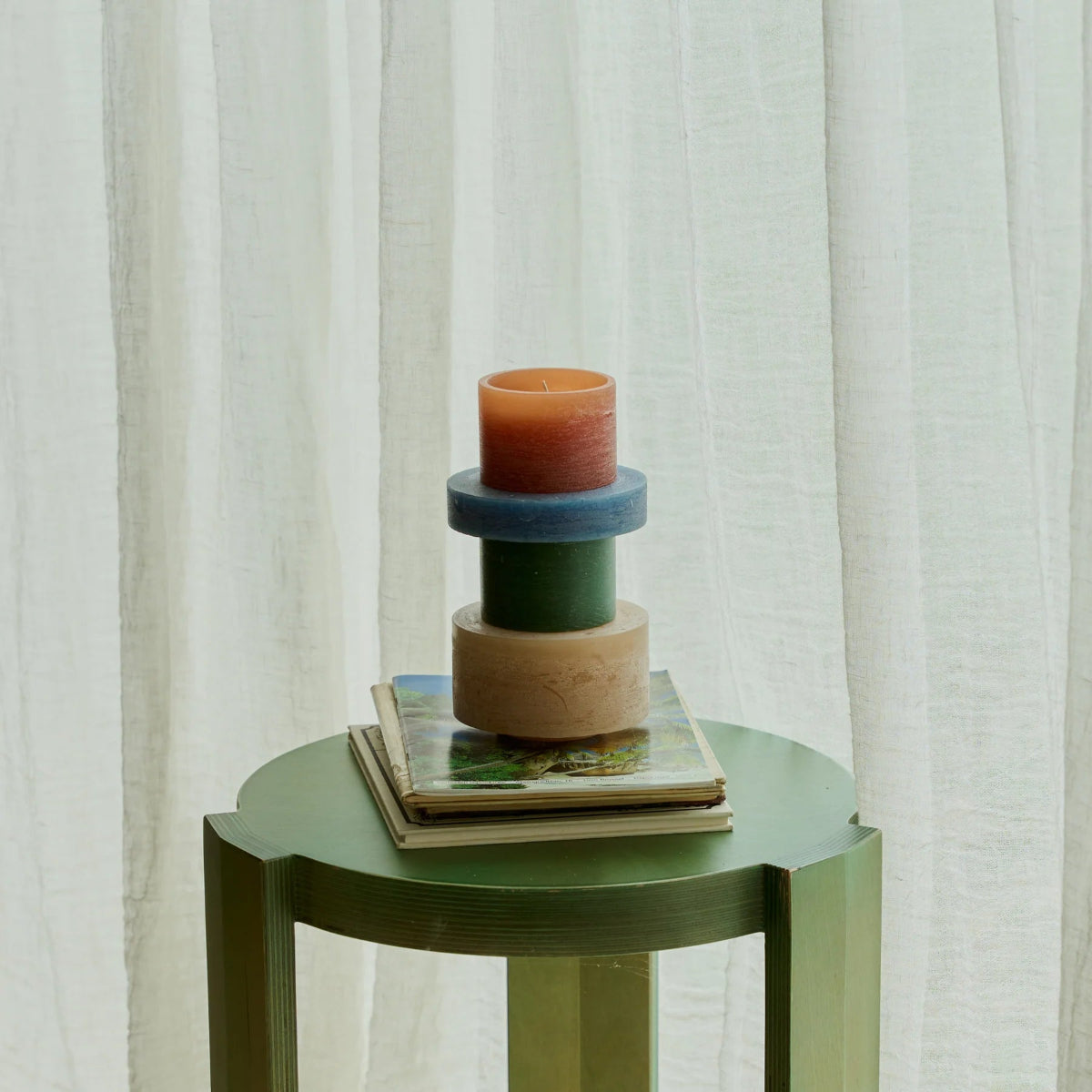 mondocherry Stan Editions | stackable candle | stack 04 | earth - table