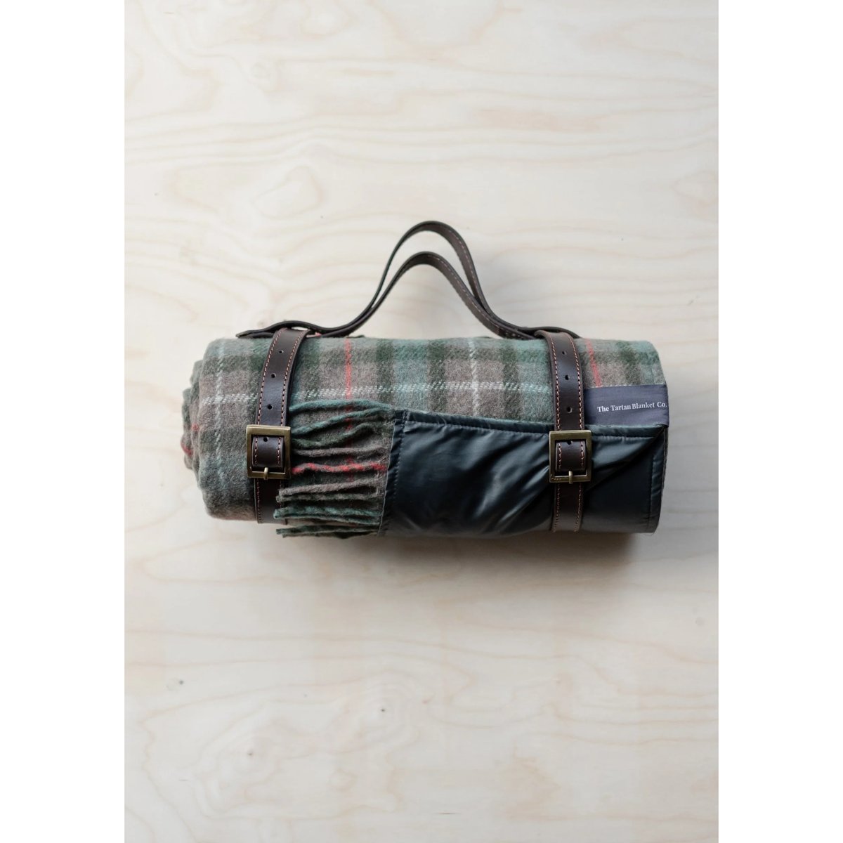 TBCo | recycled wool picnic blanket in fraser weathered tartan