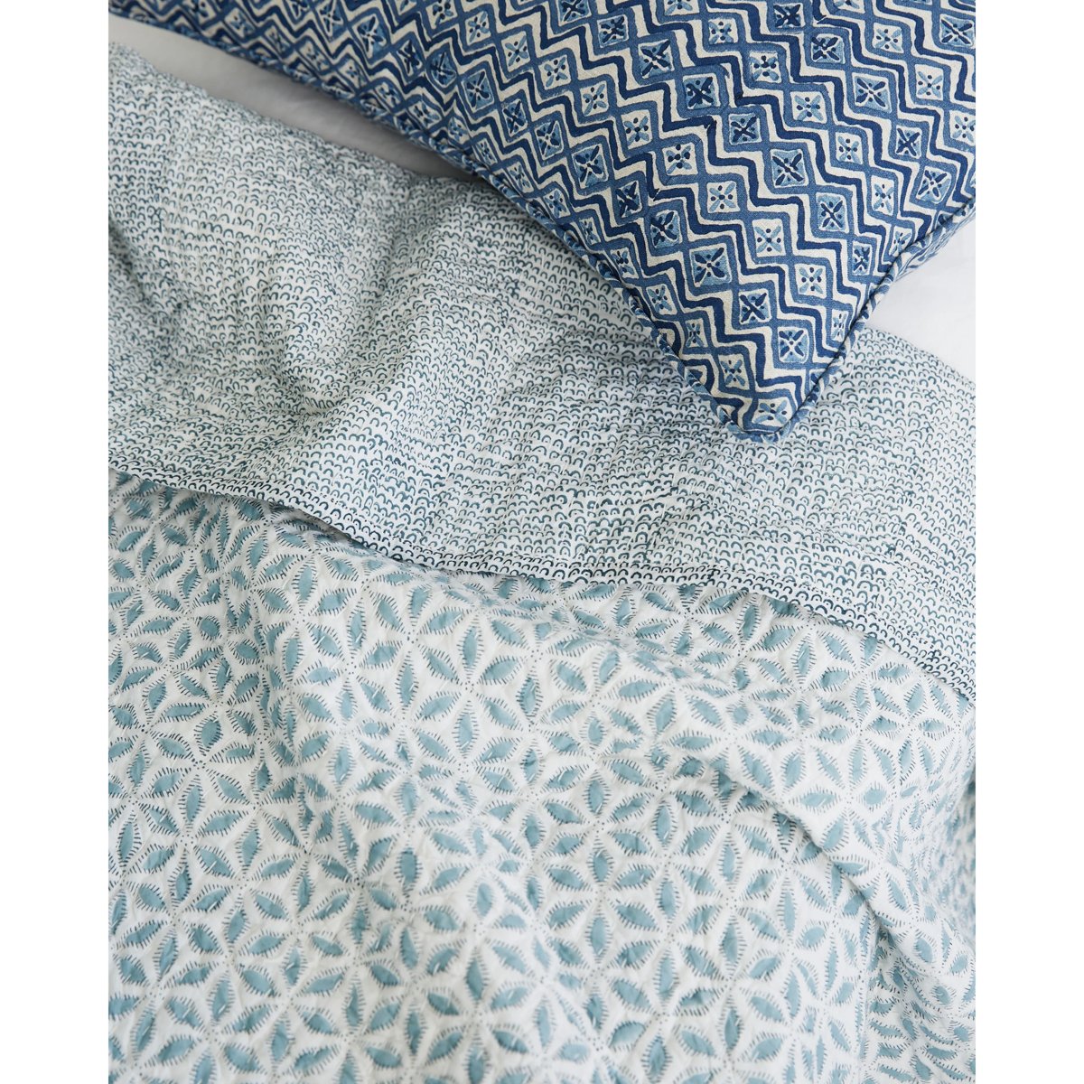 Walter G | cotton quilt | hanami - mondocherry - close