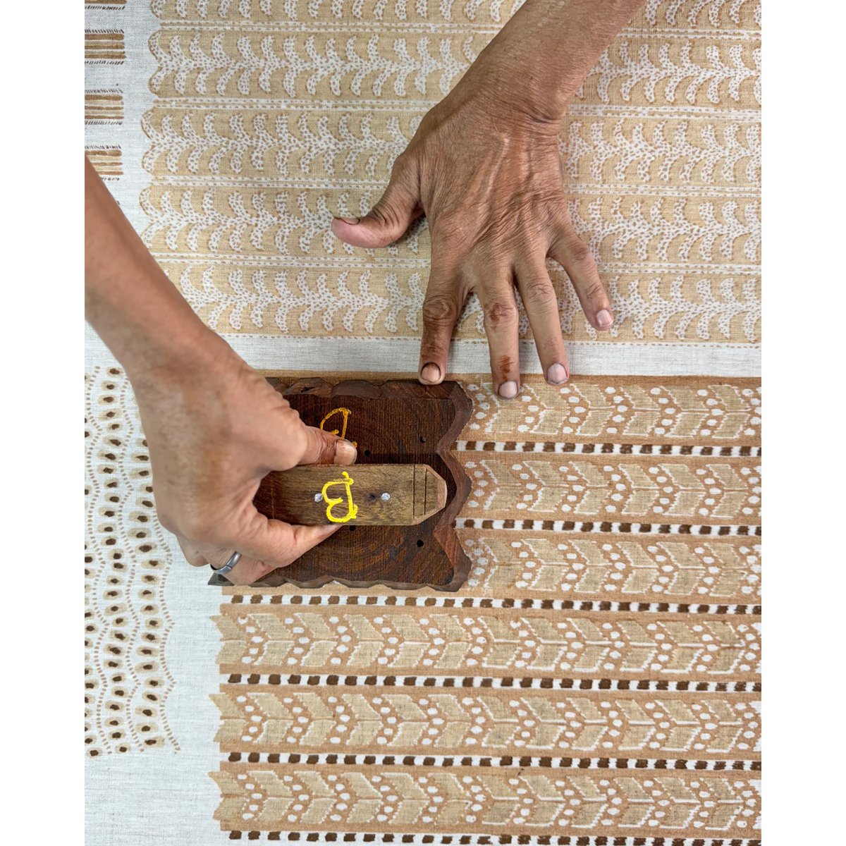 mondocherry - Walter G | kohlu linen cushion | shell - printing