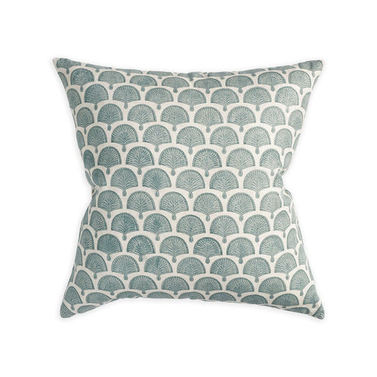 Walter G | nori linen cushion | celadon - mondocherry