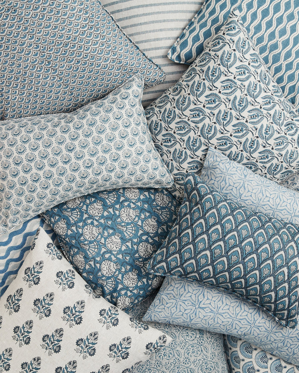 mondocherry - Walter G | Nori Linen cushion - tahoe