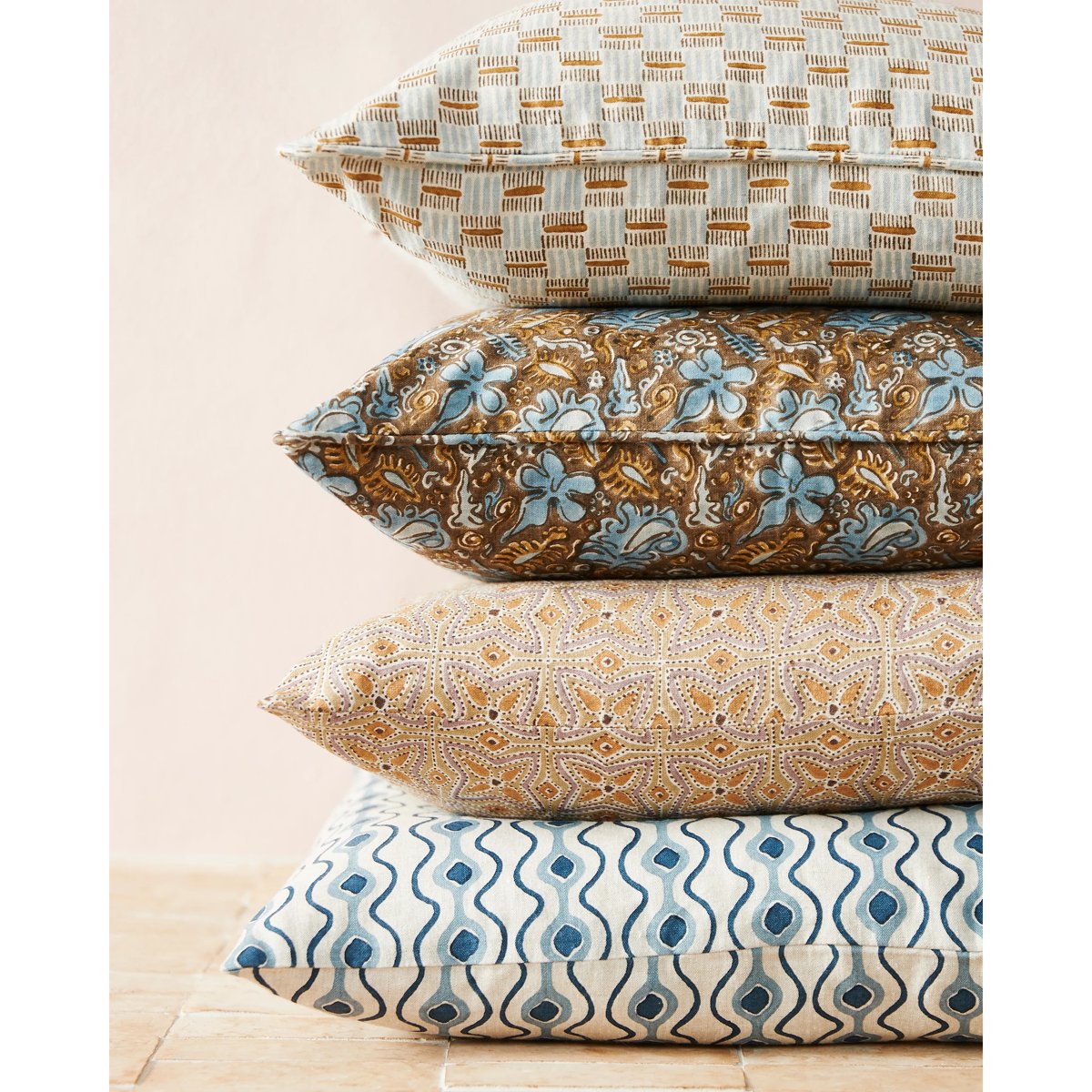 mondocherry - Walter G | patuli linen cushion | amaro - stack