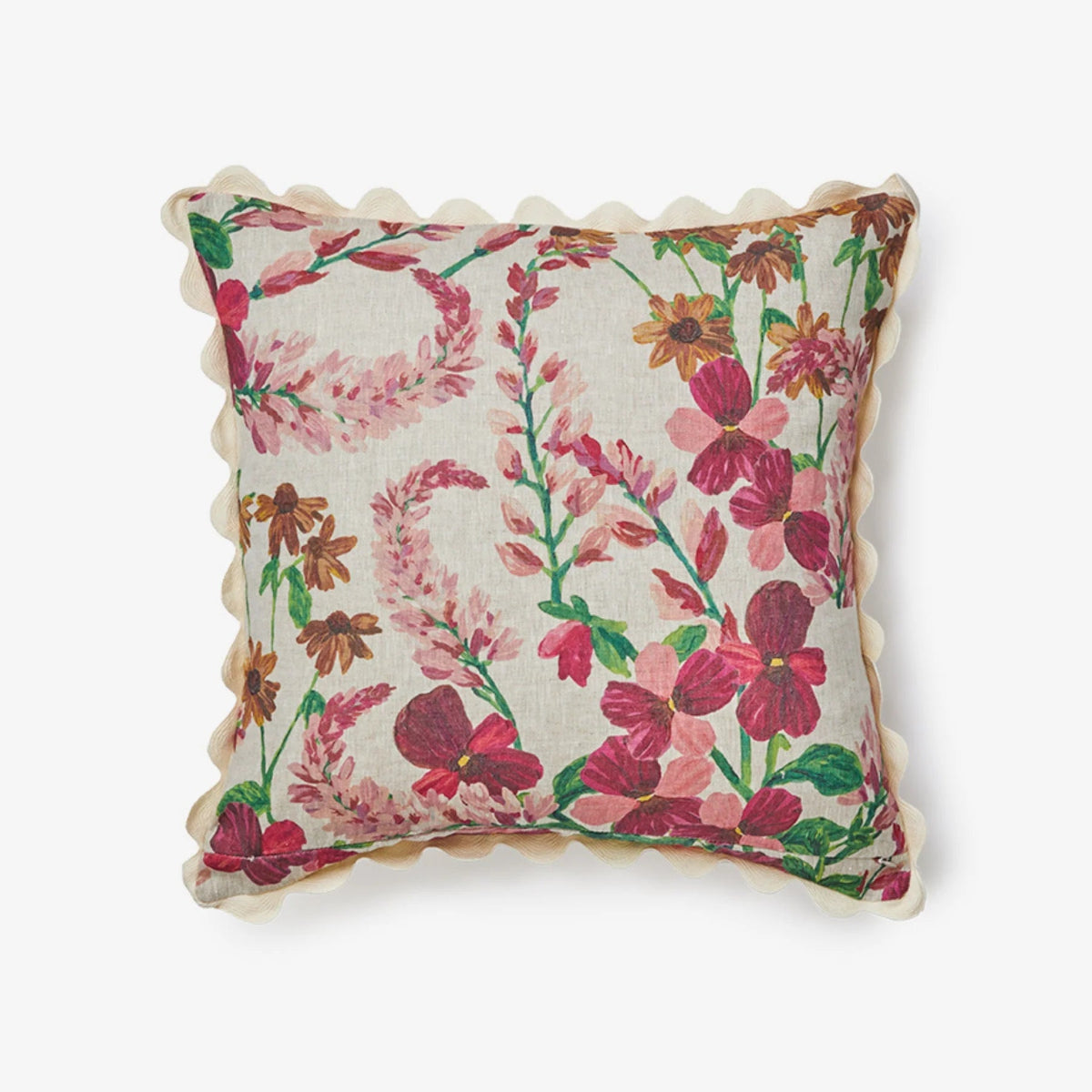 mondocherry - Bonnie and Neil | lupin multi linen cushion