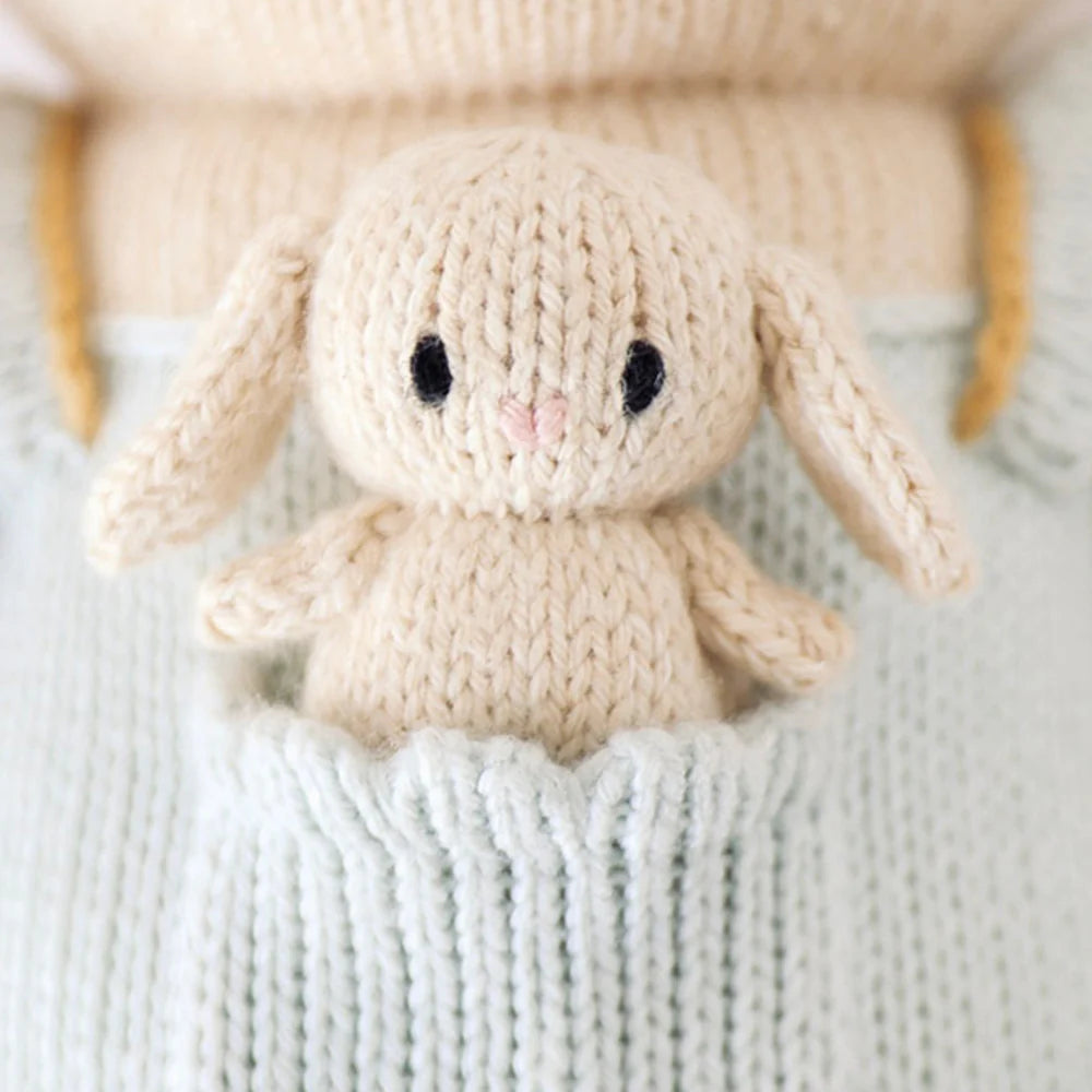 mondocherry - Cuddle & Kind "Briar the bunny" kids cotton doll - close