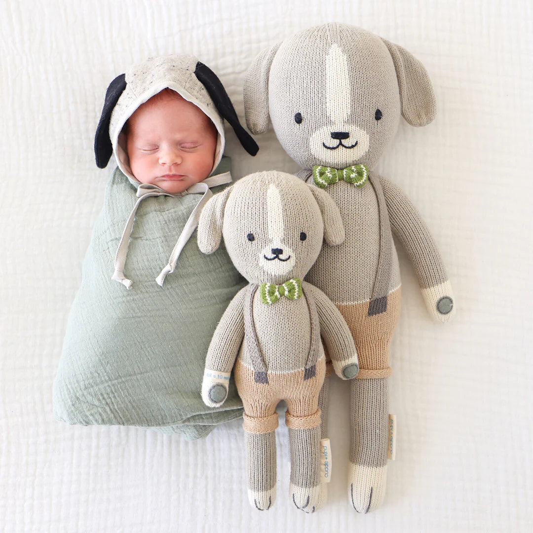mondocherry - Cuddle & Kind "Noah the Dog" kids cotton doll - baby