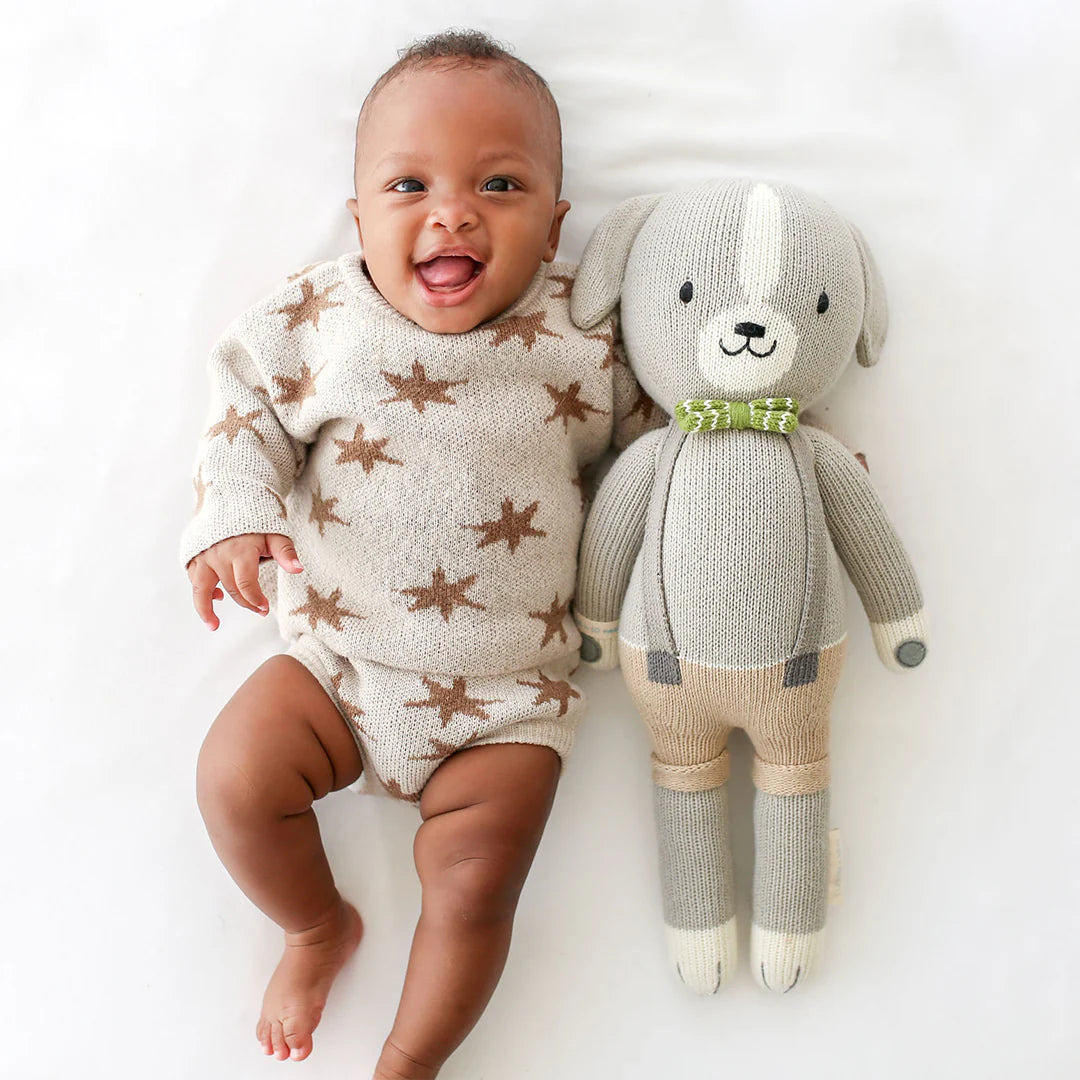 mondocherry - Cuddle & Kind "Noah the Dog" kids cotton doll - baby