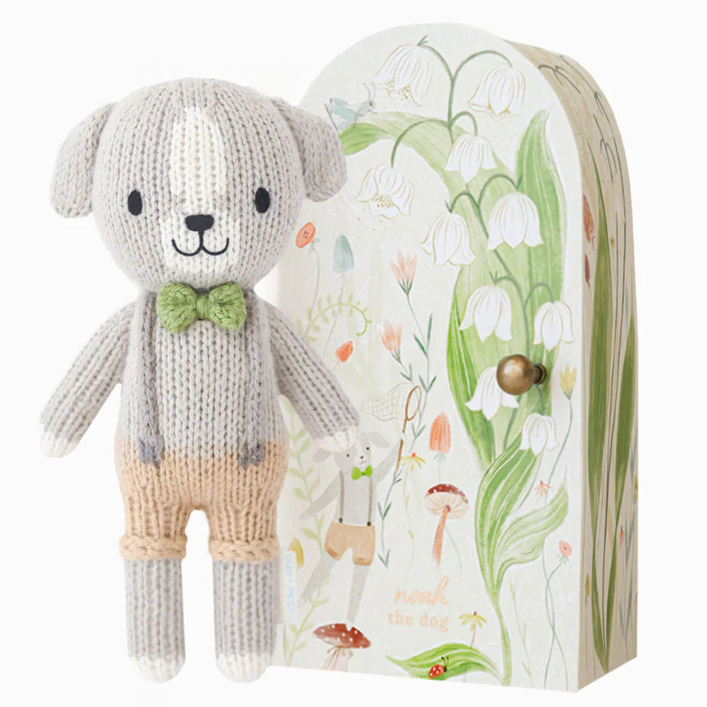 mondocherry - Cuddle & Kind tiny noah the dog cotton doll