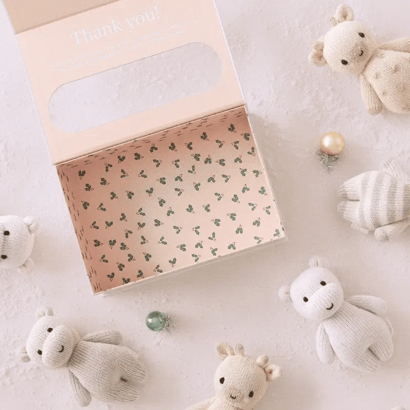 mondocherry - Cuddle & Kind baby zebra kids cotton doll - box