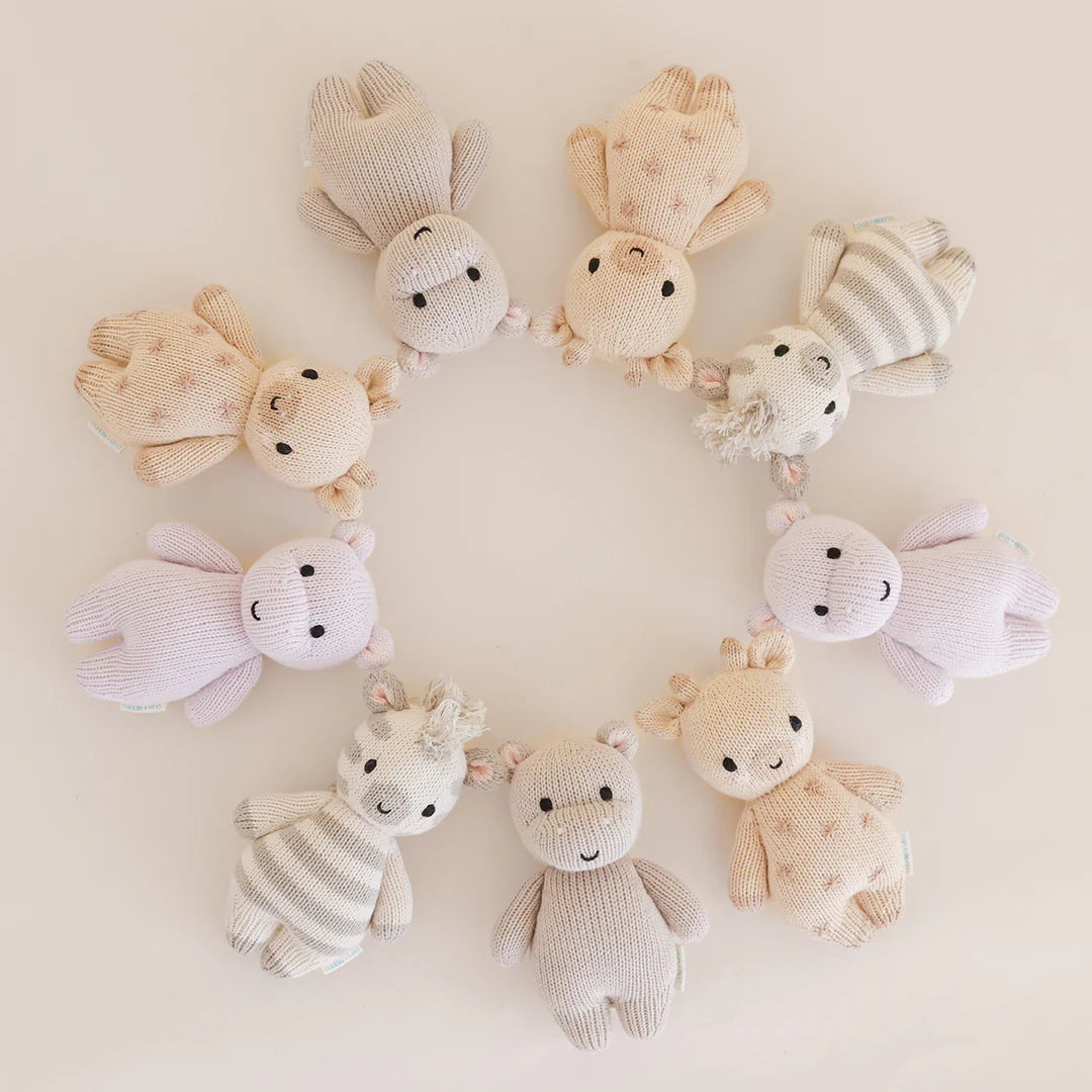 mondocherry - Cuddle & Kind baby zebra kids cotton doll - circle