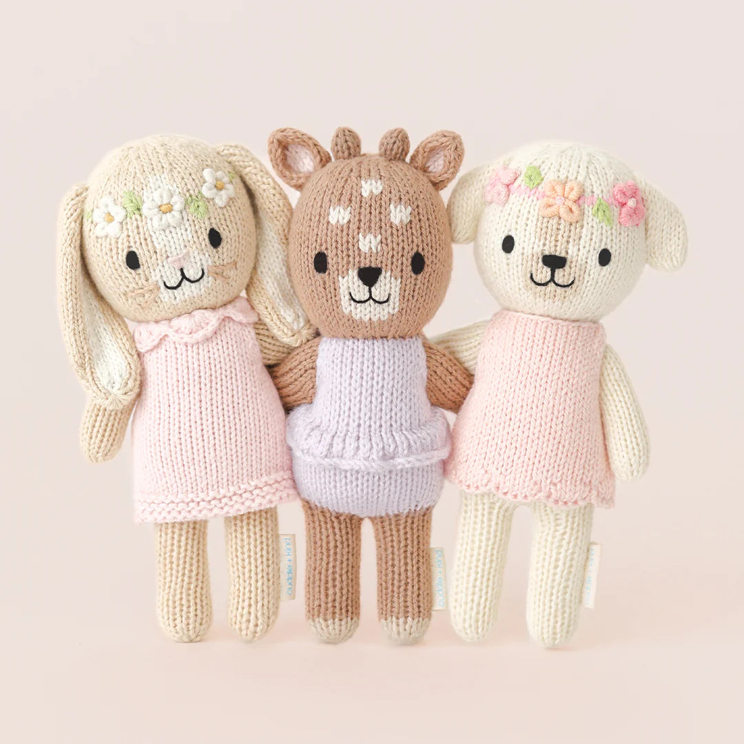 mondocherry - Cuddle & Kind tiny charlotte the dog cotton doll - trio