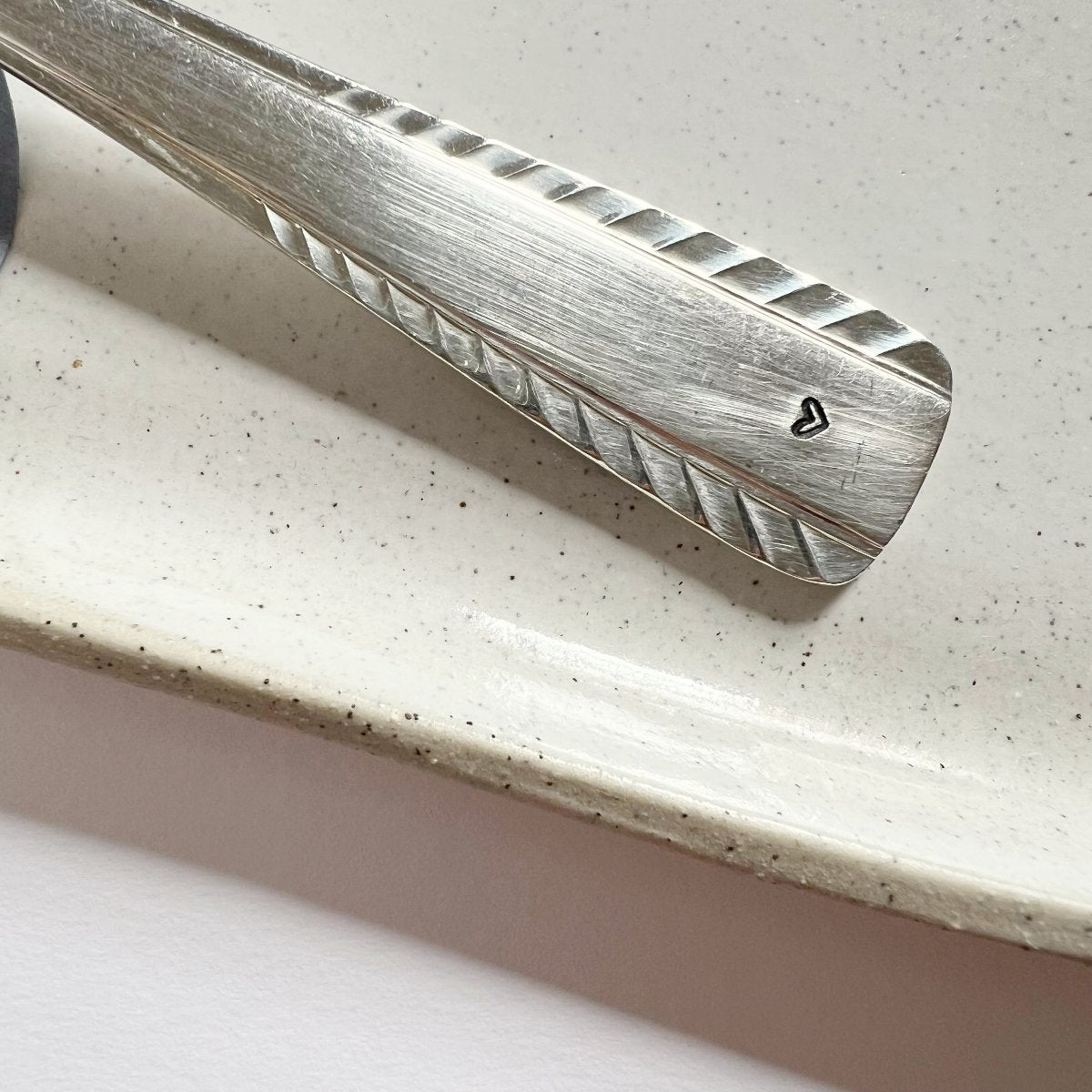 mondocherry - antique silverware big spoon | "merci" - handle