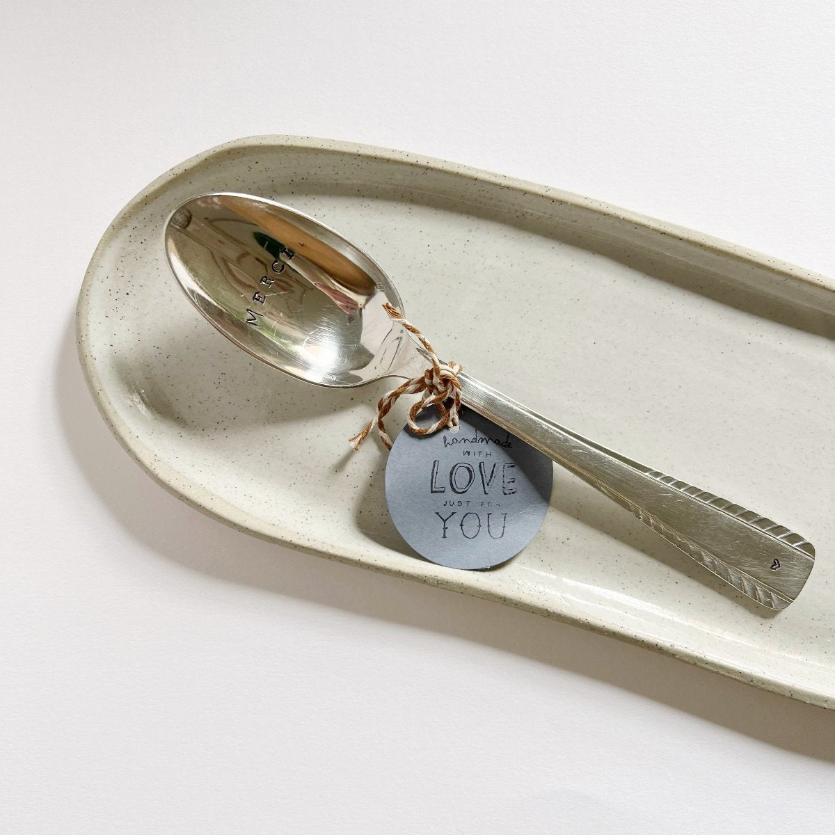mondocherry - antique silverware big spoon | "merci"