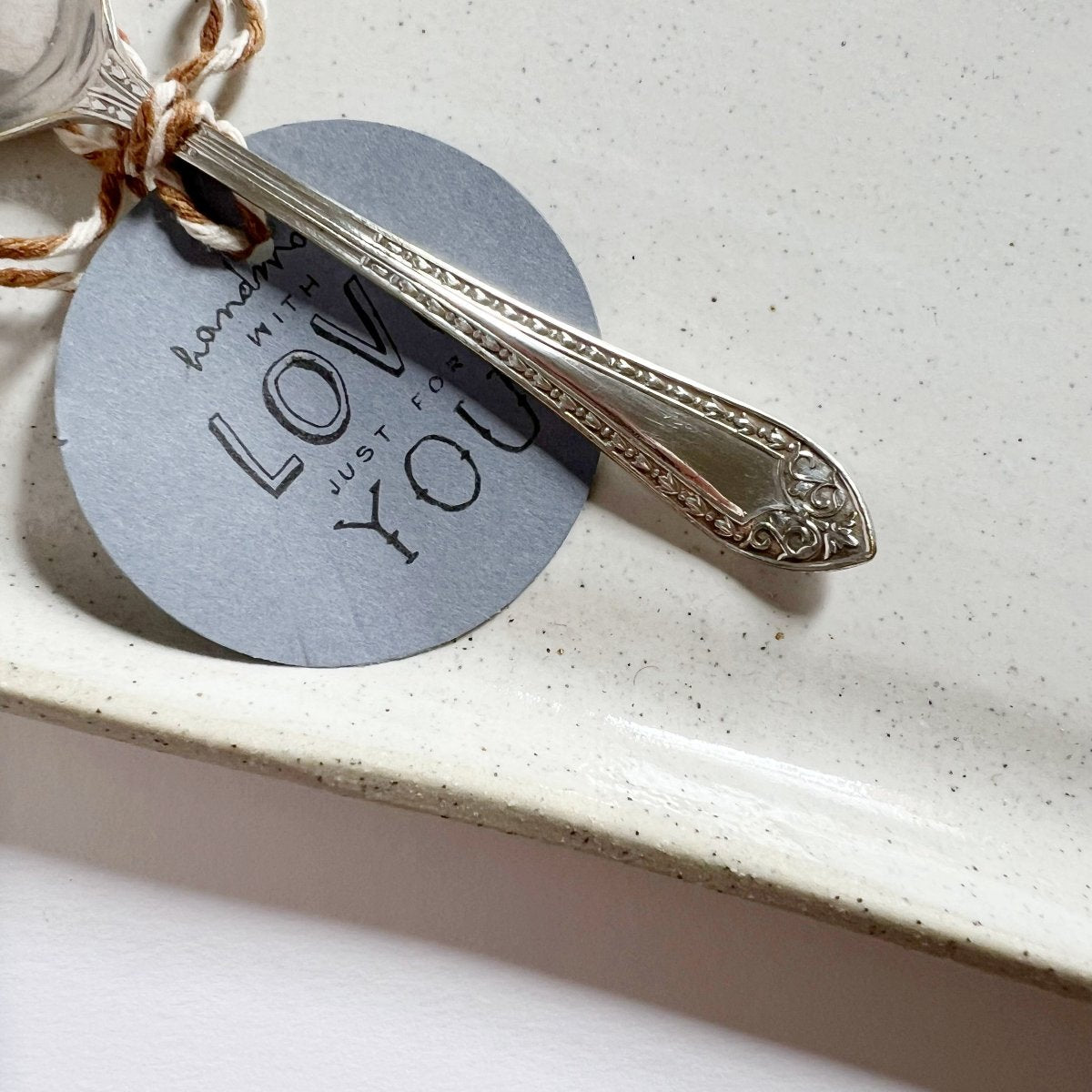 mondocherry - antique silverware dessert spoon | "sweety" - handle